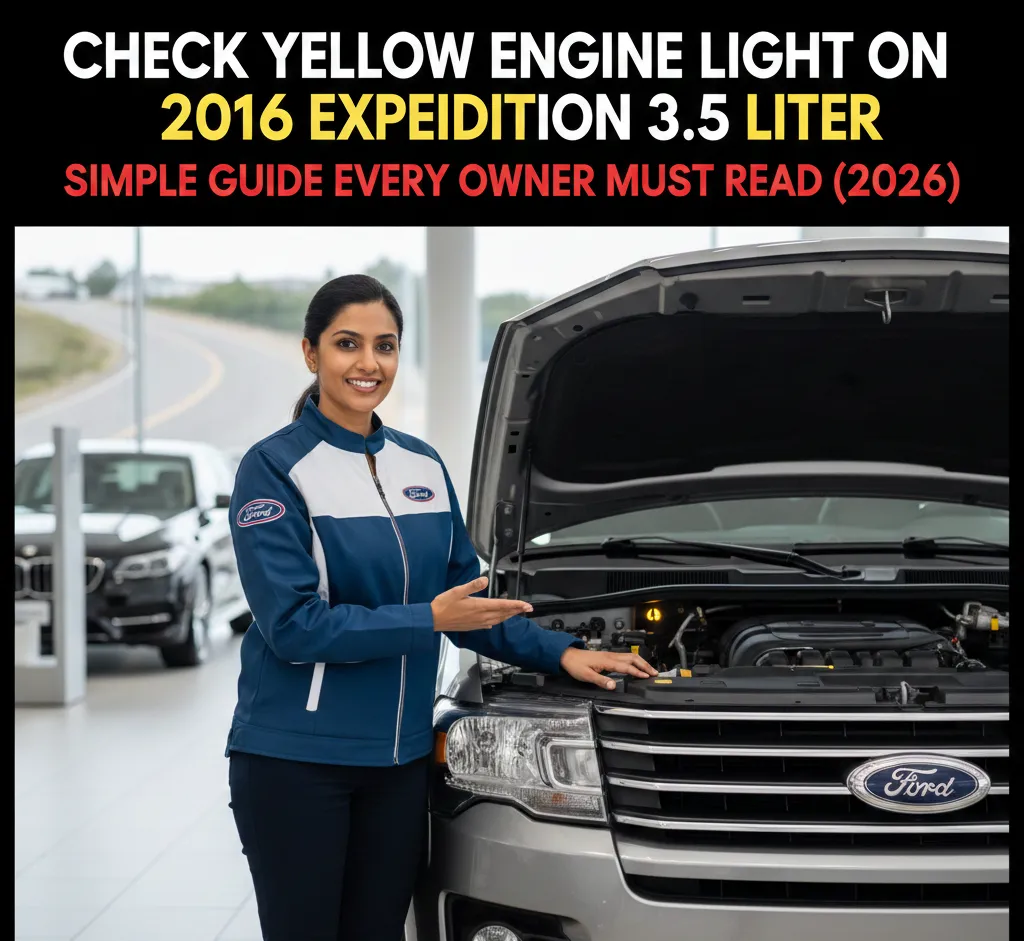Check Yellow Engine Light on 2016 Expedition 3.5 Liter